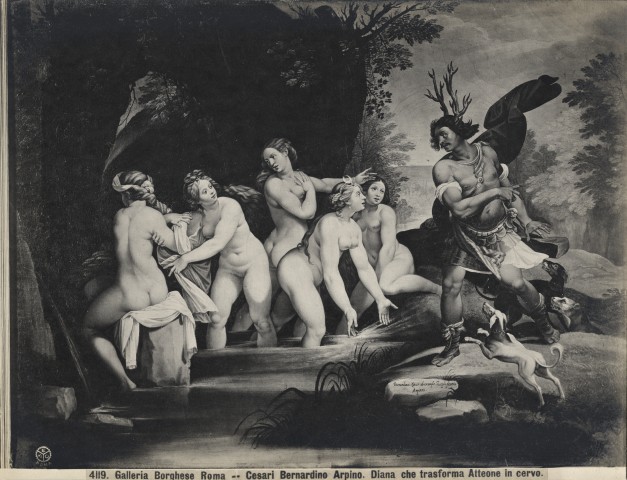 Chauffourier, Gustave Eugène — Galleria Borghese Roma - Cesari Bernardino Arpino. Diana che trasfroma Atteone in cervo — insieme